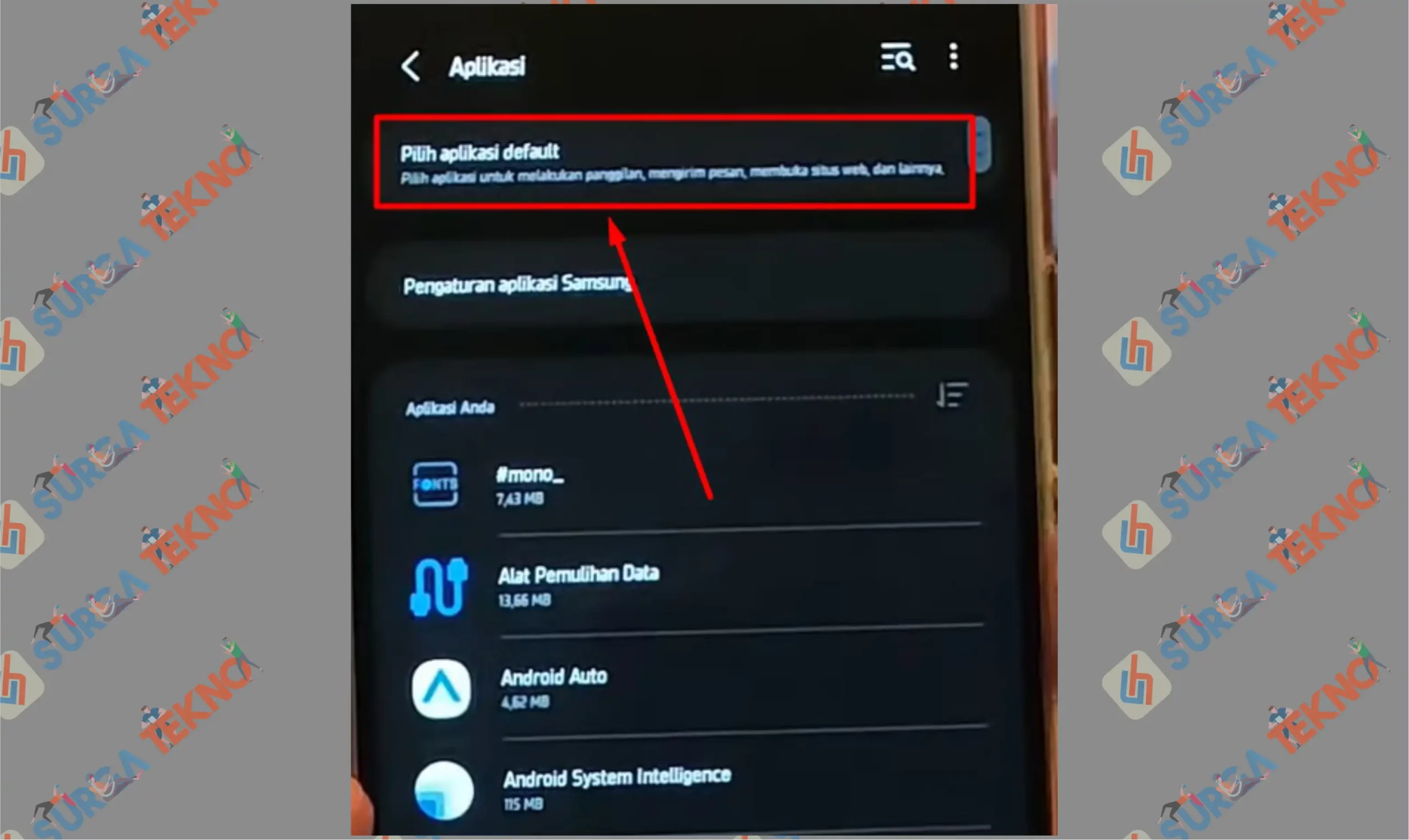 1 Pilih Aplikasi Default - Cara Ganti Ikon Aplikasi Android