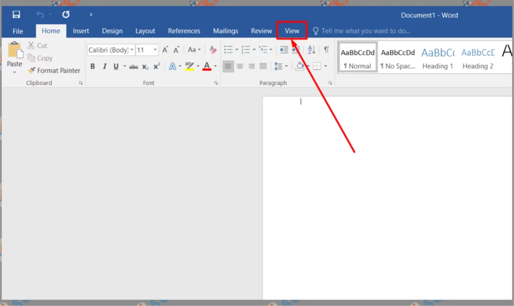 1 Silahkan Ketuk View - Cara Menampilkan Ruler di Microsoft Word