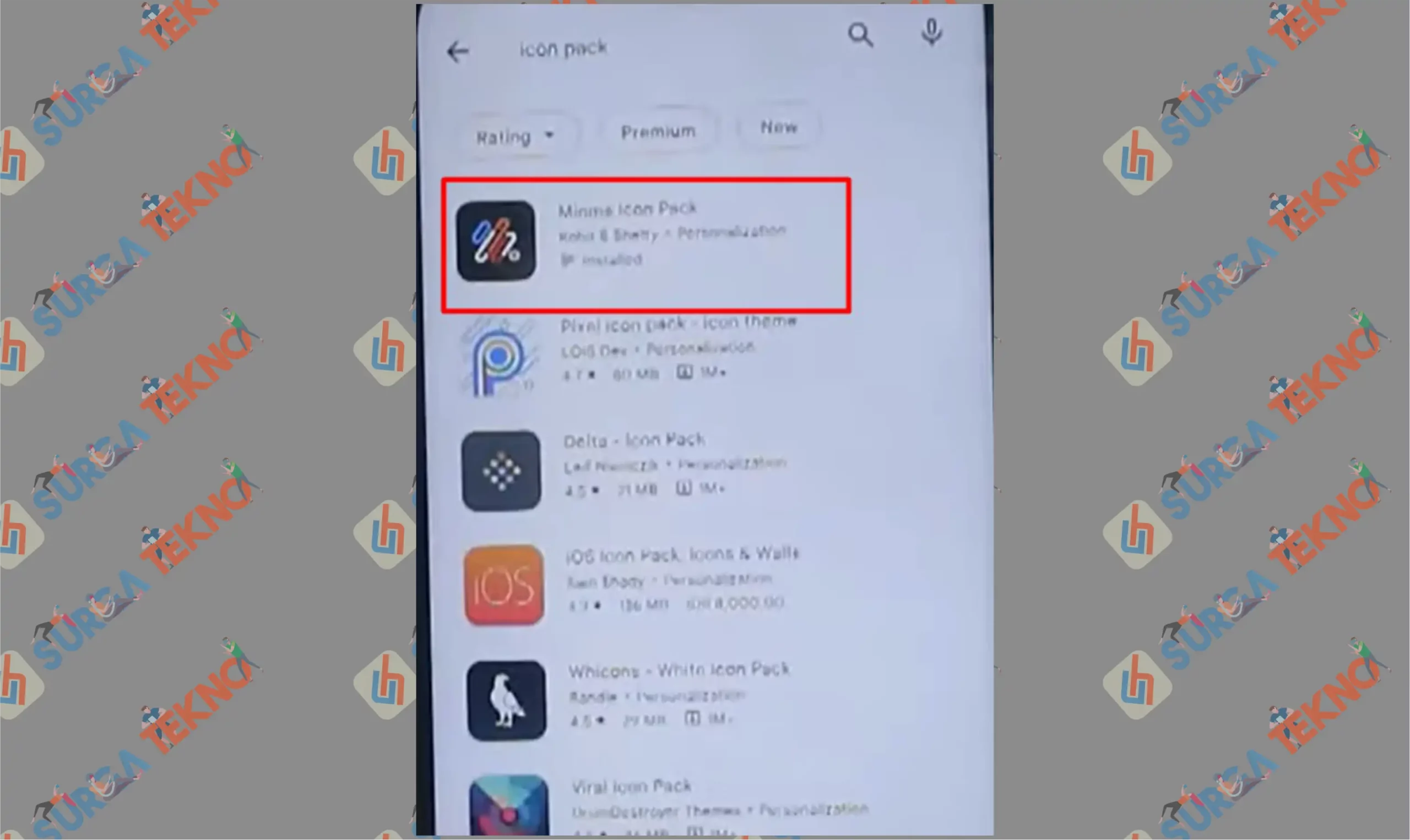 11 Install Icon Pack - Cara Ganti Ikon Aplikasi Android