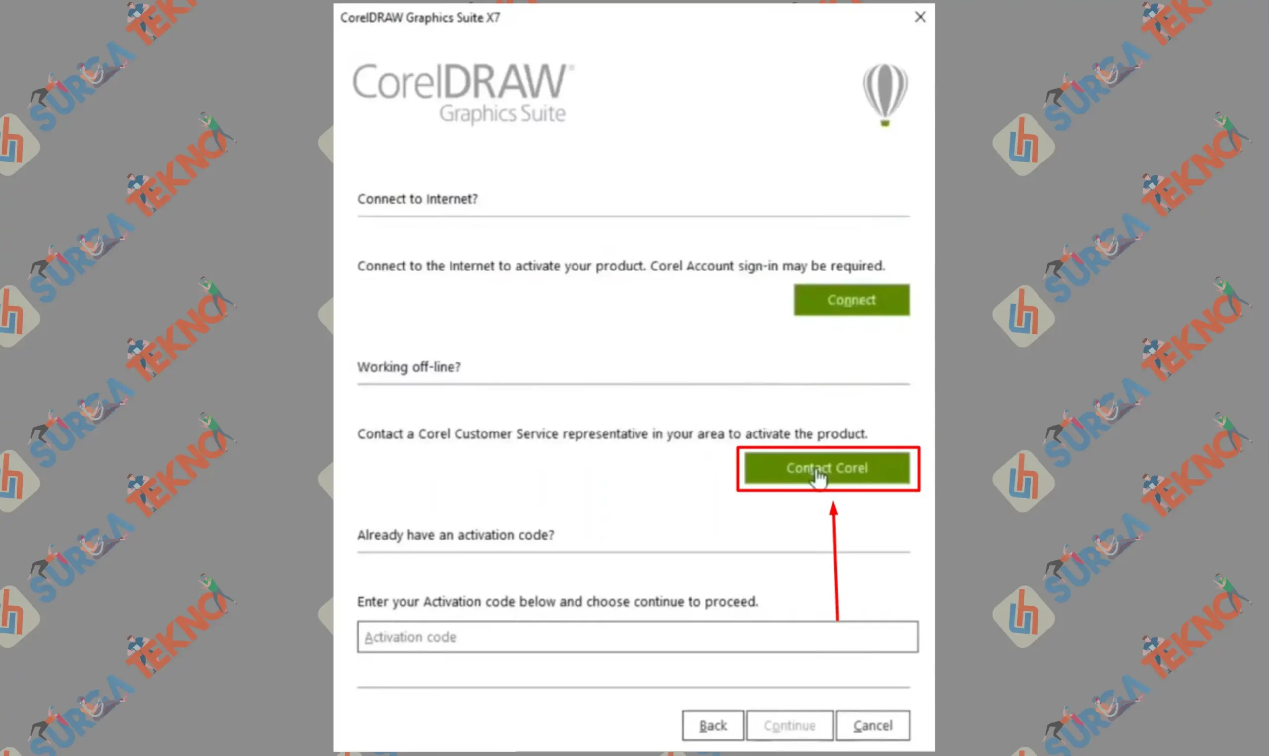 14 Contact Corel - Cara Download dan Install CorelDraw X7
