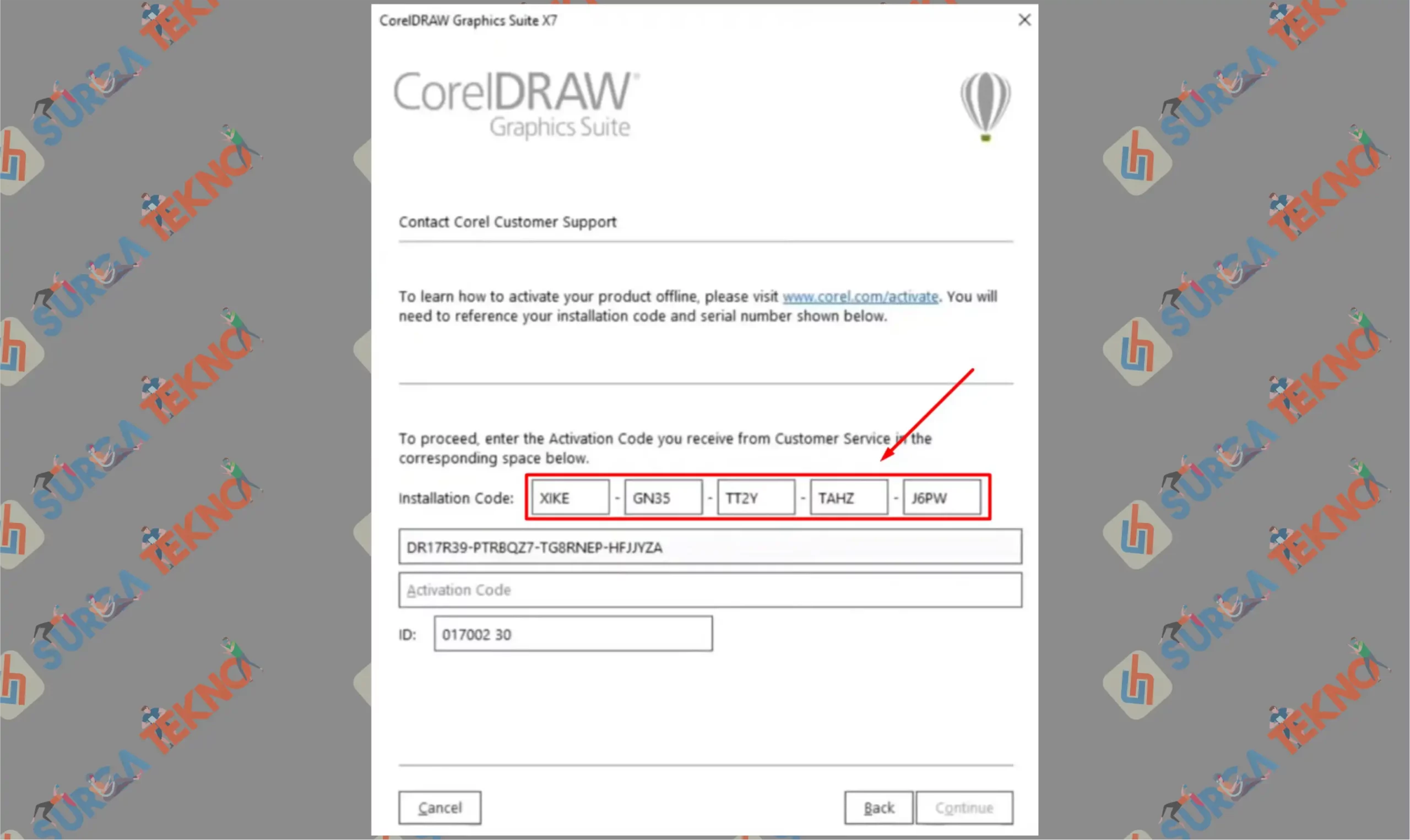 15 Salin Kodenya - Cara Download dan Install CorelDraw X7