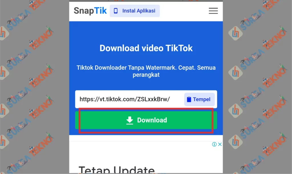 16 Ketuk Tombol Download - Cara Simpan Video TikTok Sendiri Tanpa Watermark