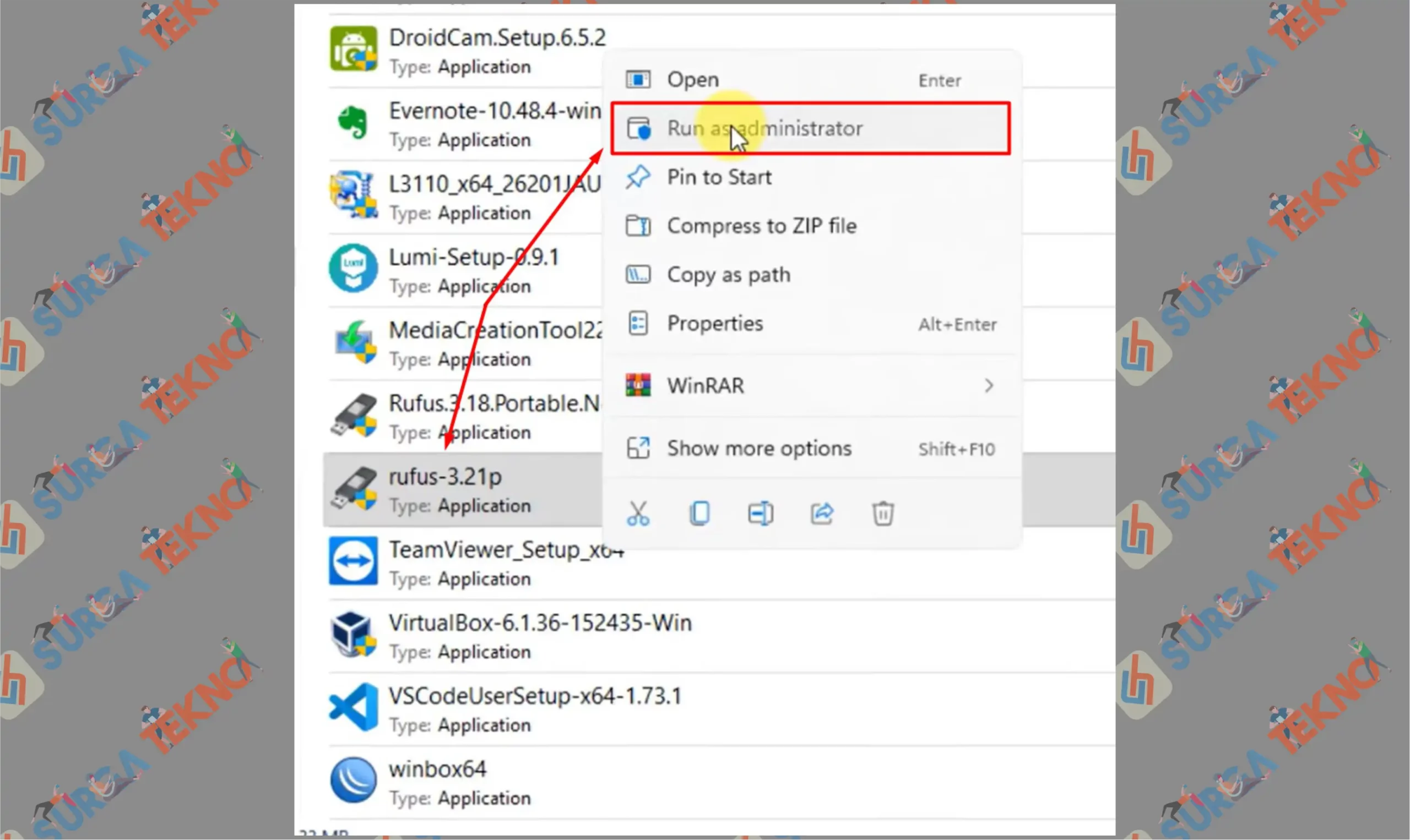 2 Run as administrator - Cara Membuat Bootable Flashdisk Windows 10