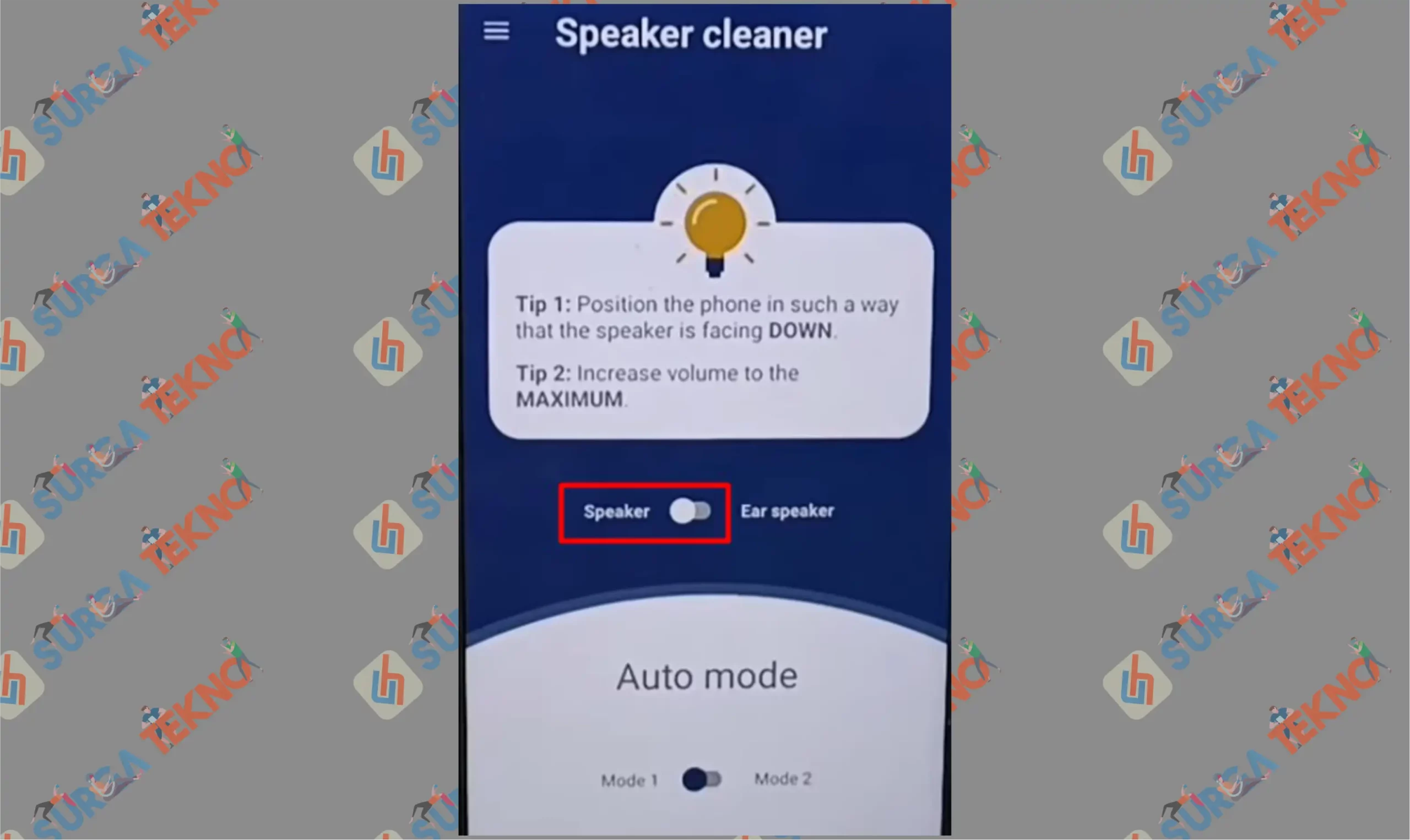 2 Ubah Mode Speaker - Cara Mengatasi Speker HP Bunyi Kresek