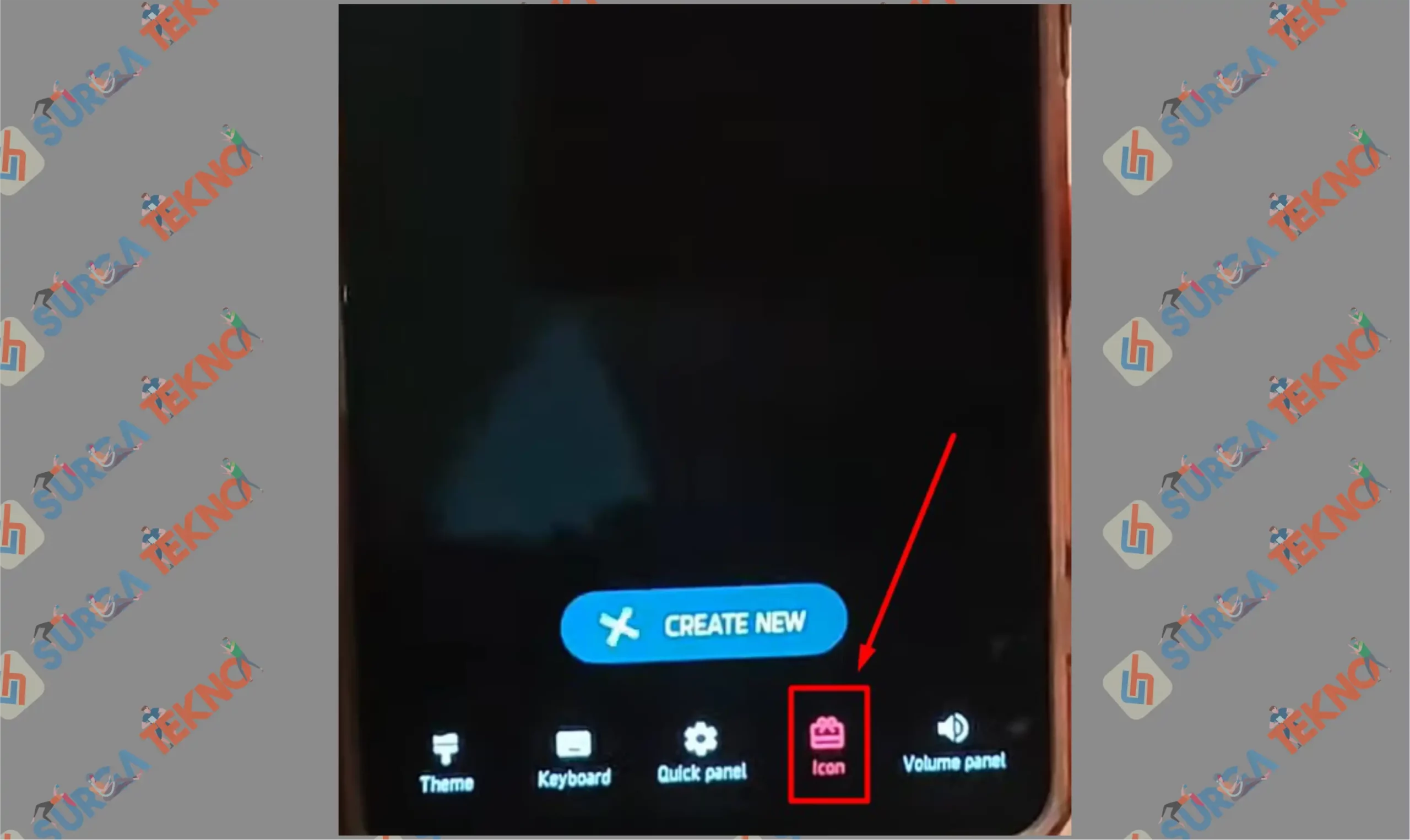 4 Pencet Tab Icon - Cara Ganti Ikon Aplikasi Android