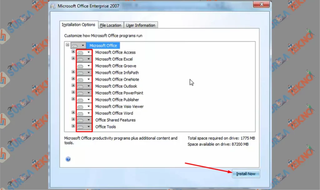 8 Atur Aplikasinya dan Install - Cara Download dan Install Microsoft Office 2007