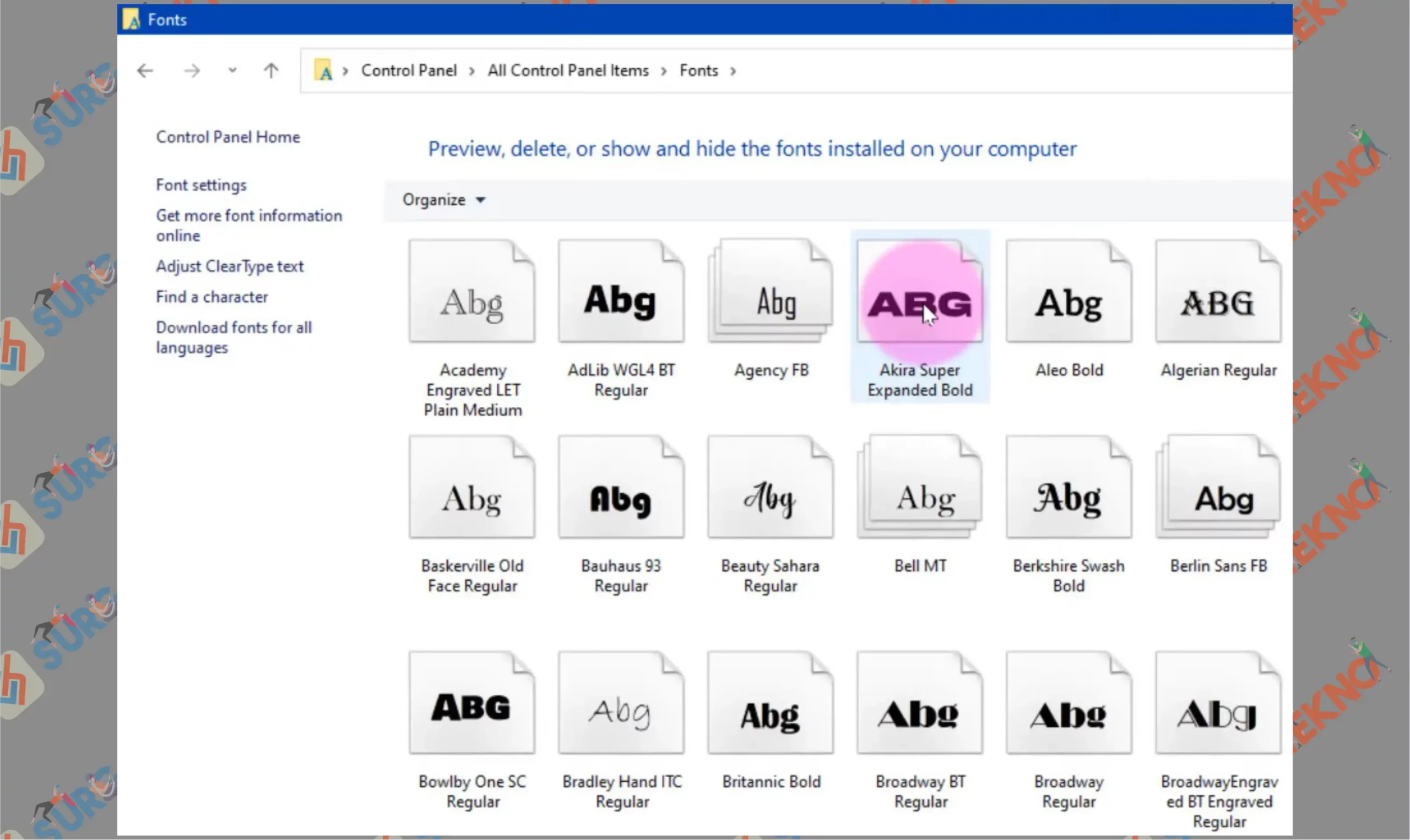 6 Drag and Drop File - Cara Install Font di Windows 11