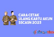 Cara Cetak Ulang Kartu Akun SSCASN 2023