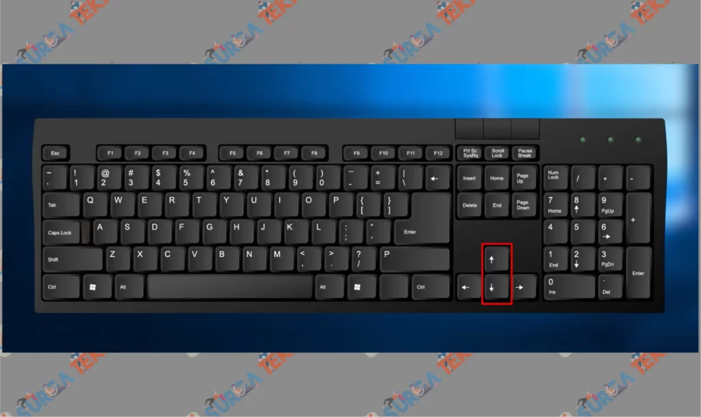 1 Gunakan Panah Atas - Cara Scroll di PC dan Laptop dengan Keyboard