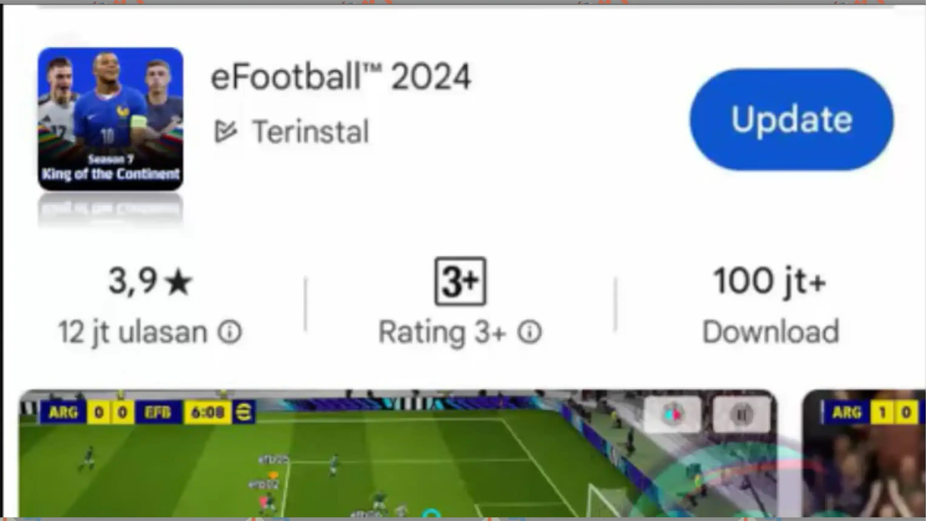 3 Update Aplikasi - 5 Cara Mengatasi eFootball 2024 Tidak Bisa Dibuka