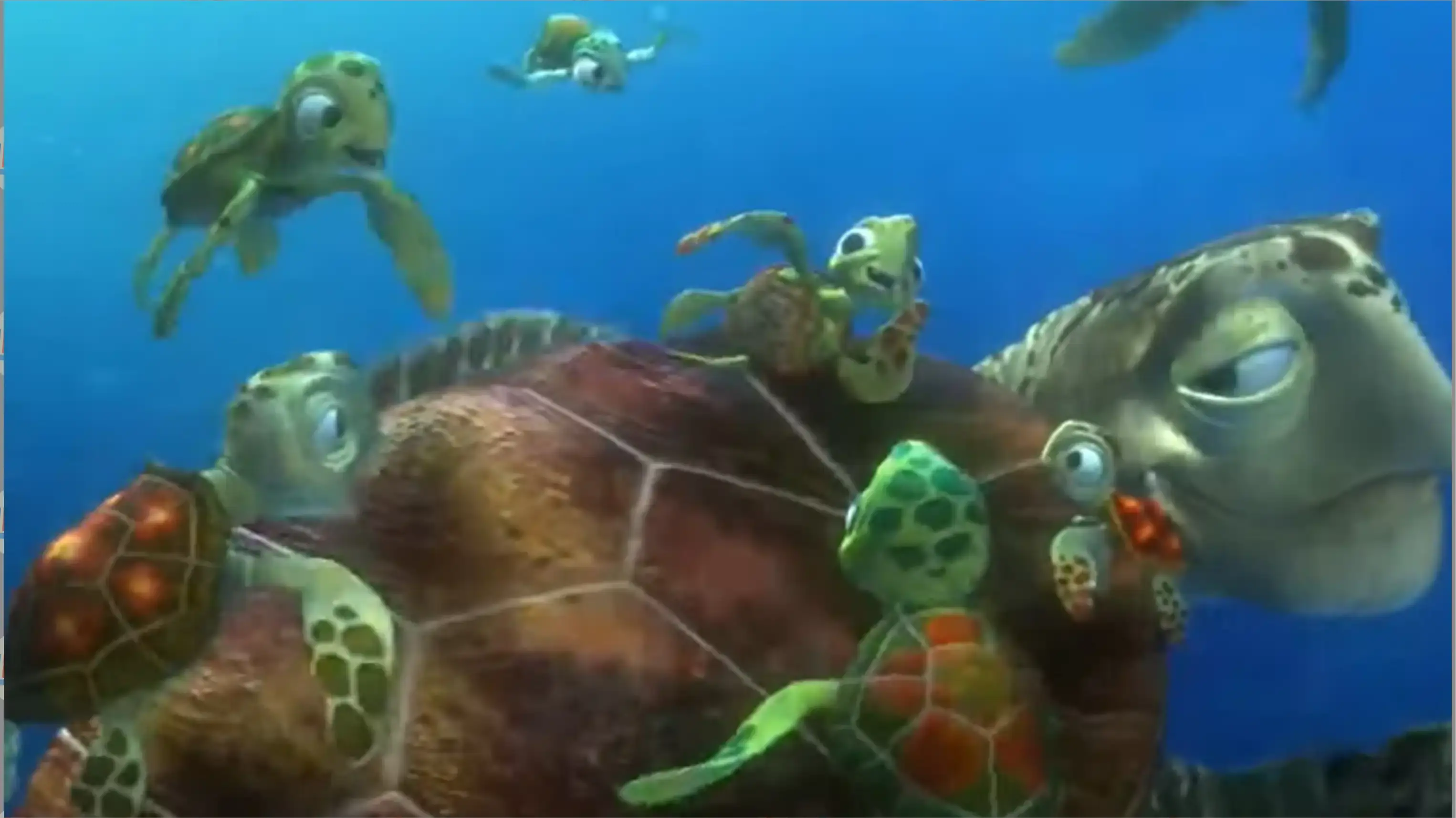 4 Squirt - Karakter dalam Film kartun Finding Nemo Terfavorit