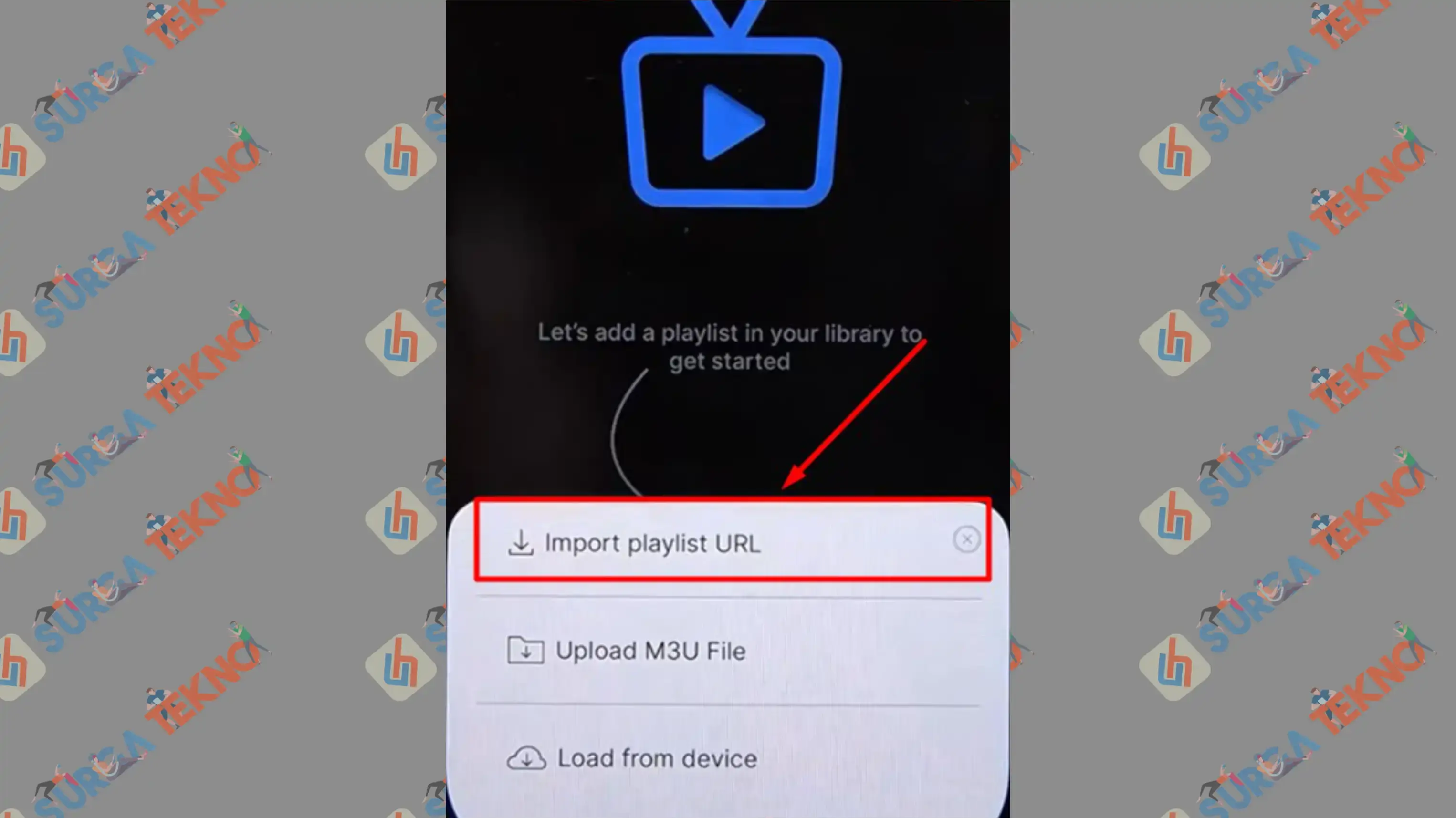 3 Import Playlist URL - Cara Nonton TV di HP Android dan iOS