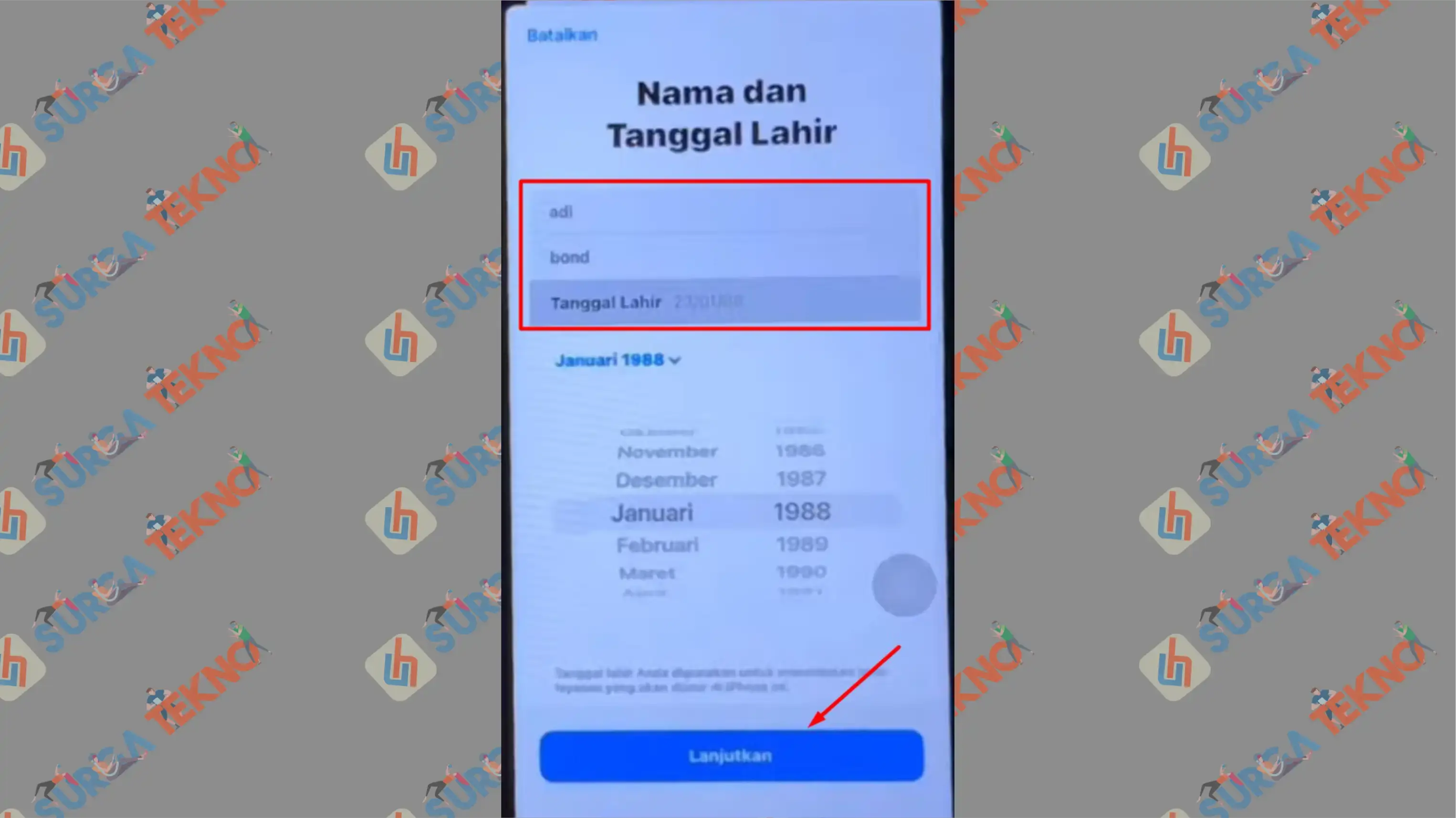 3 Masukkan Nama - Cara Buat ID Apple Baru [Tahun 2024]