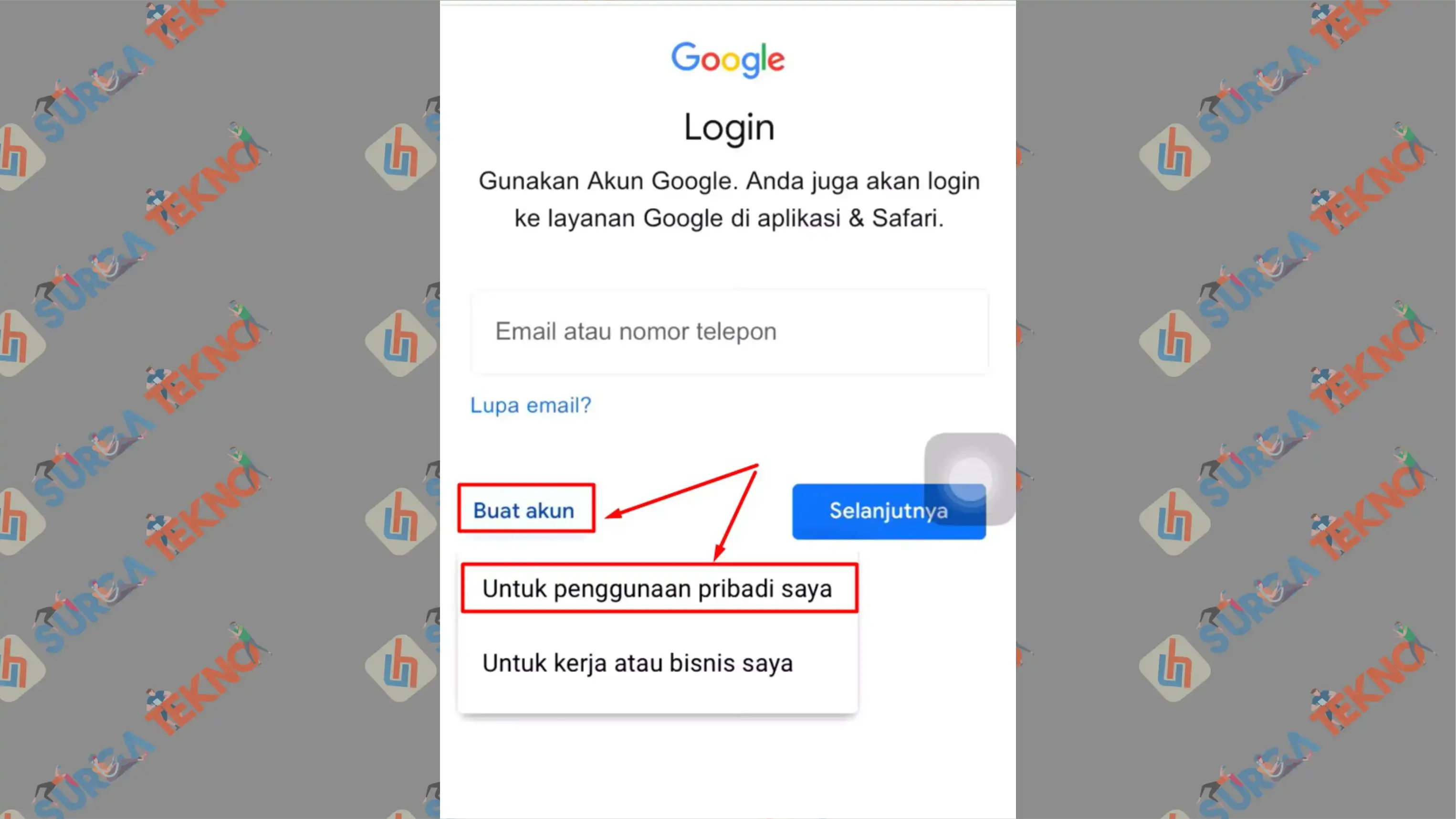 5 Buat Akun untuk Pribadi - Cara Buat Gmail Baru Tanpa Verifikasi Nomor