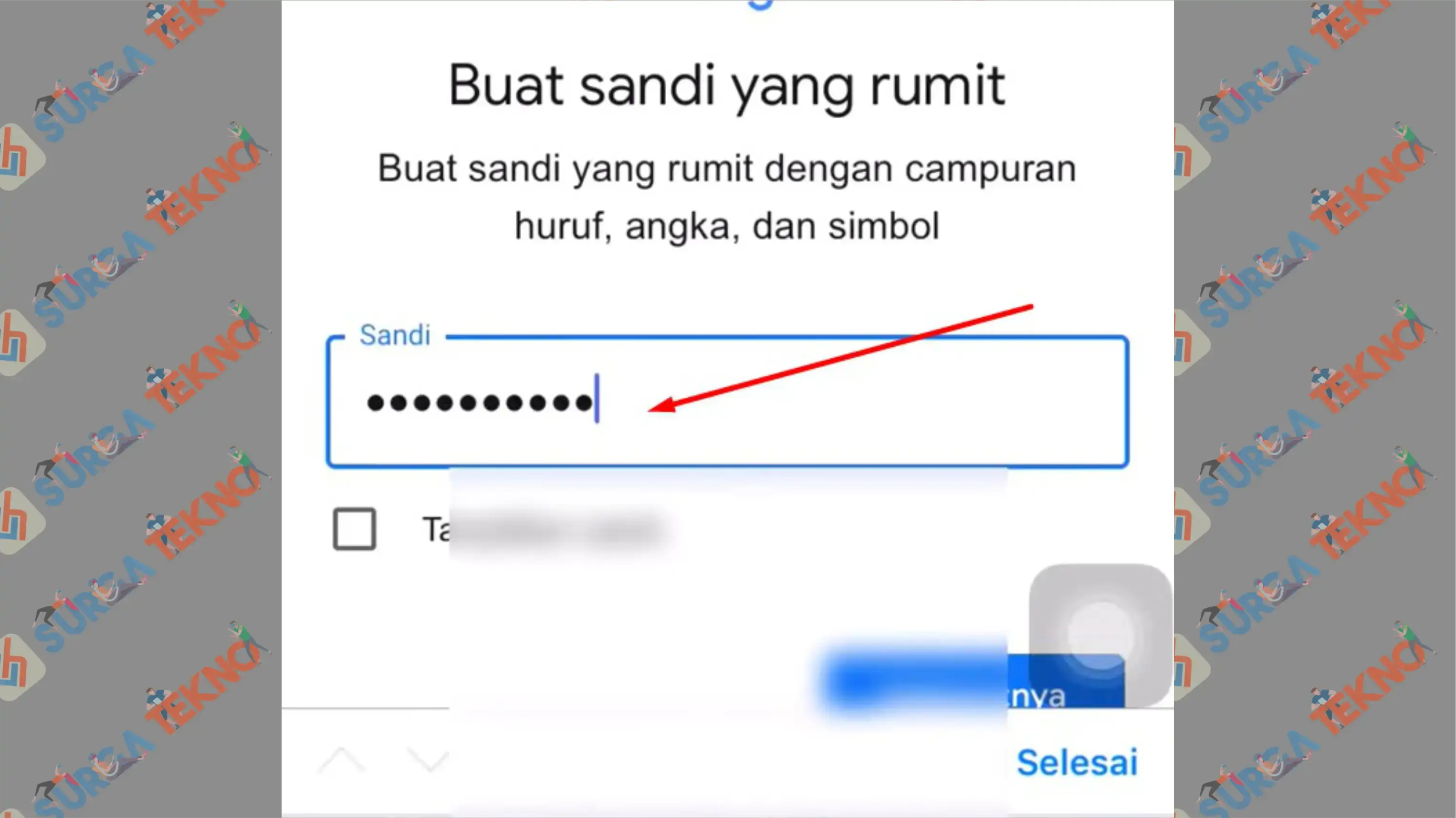 9 Buat Kata Sandi - Cara Buat Gmail Baru Tanpa Verifikasi Nomor