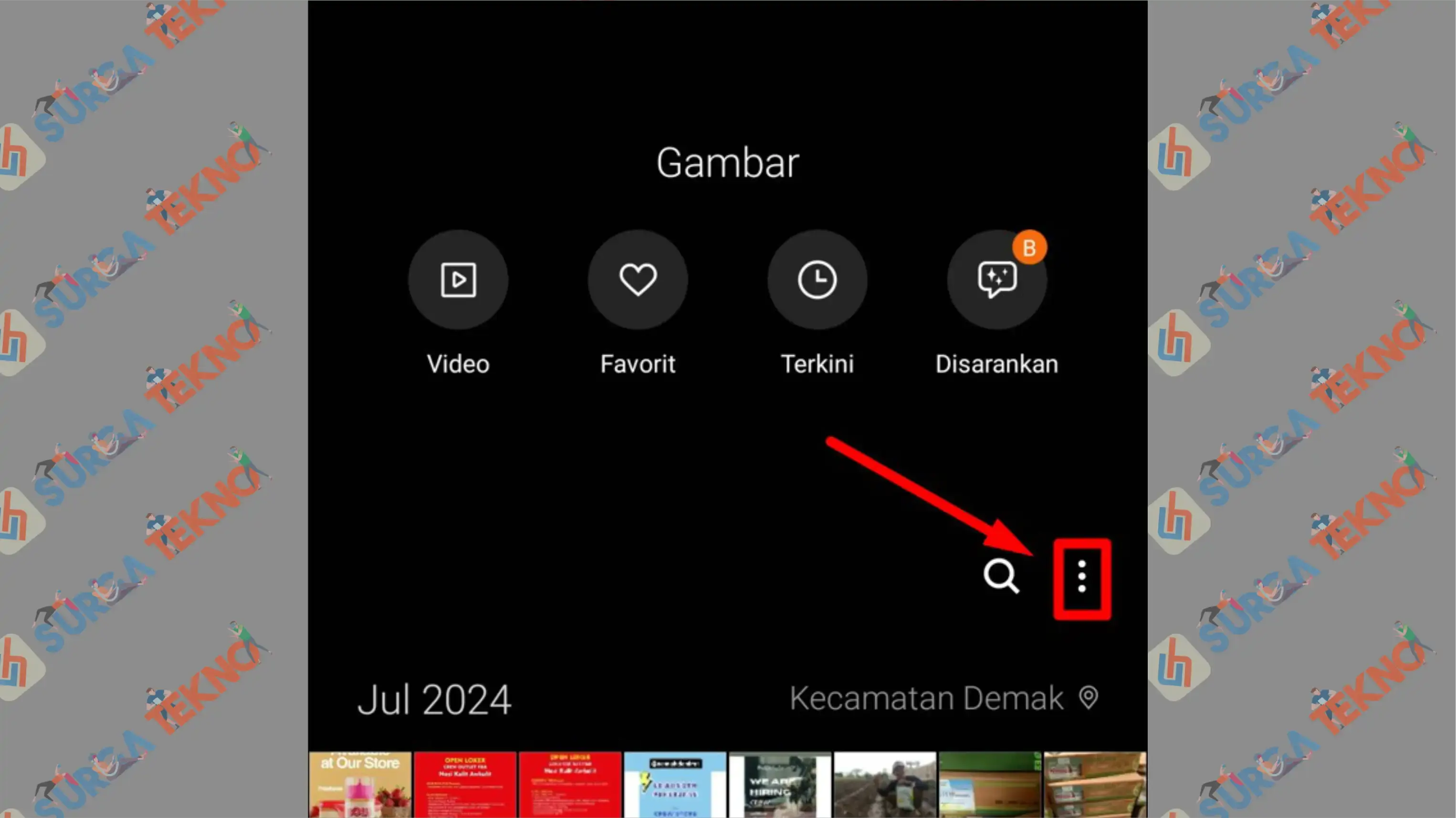 5 Icon Titik Tiga - Cara Mengembalikan Foto  Terhapus di Android