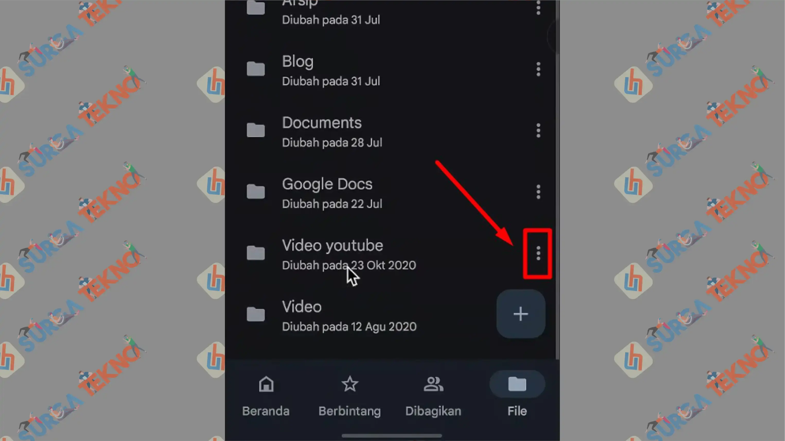 3 Tap Titik Tiga - Cara Memindahkan File Google Drive ke Akun Google Lain Tanpa Upload Ulang