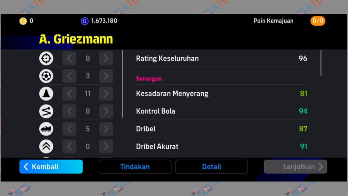 1 Racikan Antonie Griezmann Mid-season MPVs eFootball 2024