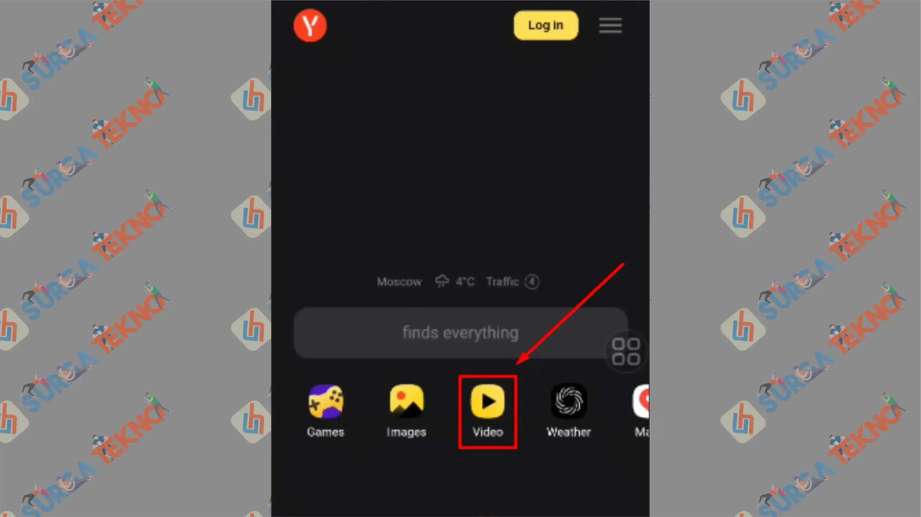 7 Ketuk Tombol Video - Cara Mengatasi Yandex Tidak Bisa Mencari Video
