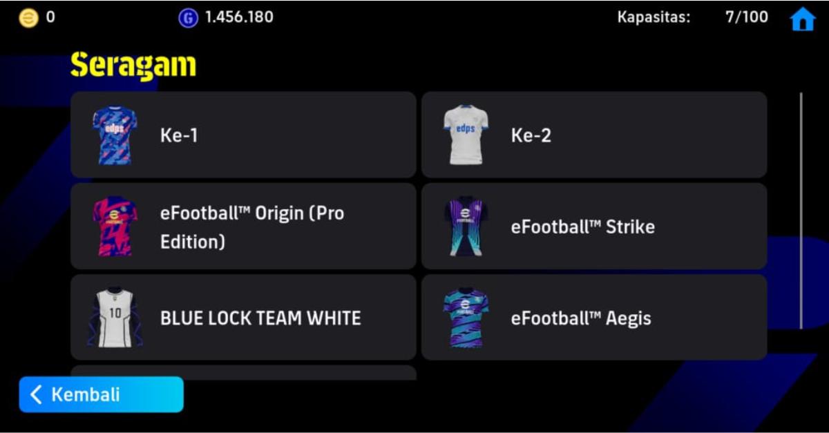 Cara Mengganti Jersey di eFootball 2024