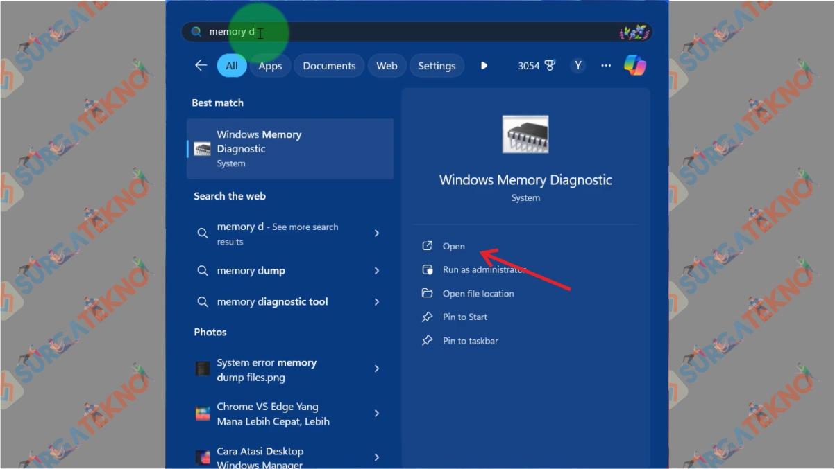 Cara Atasi Video Memory Management Internal (BSOD) di Windows 11 - Jalankan Windows Memory Diagnostic