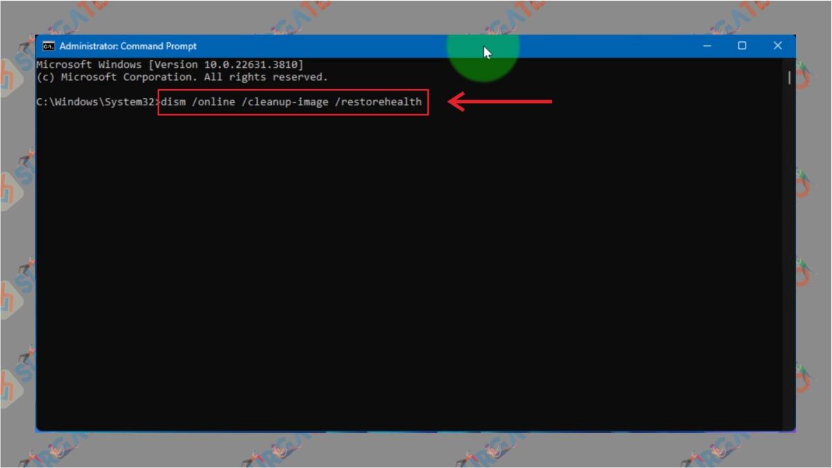 Cara Atasi Video Memory Management Internal (BSOD) di Windows 11 - Jalankan DISM Scan