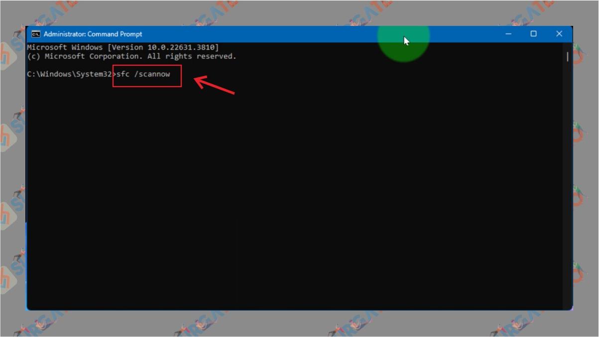 Cara Atasi Video Memory Management Internal (BSOD) di Windows 11 - jalankan sfc