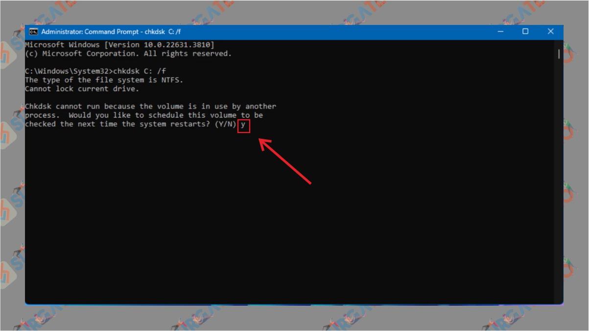 Cara Atasi Video Memory Management Internal (BSOD) di Windows 11 - Jalankan CHKDSK