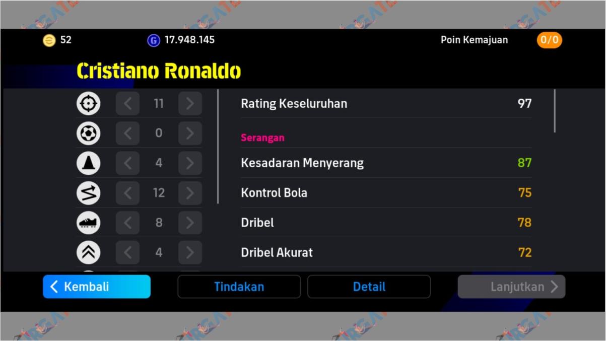 1 Racikan Cristiano Ronaldo Bullet Header eFootball 2024