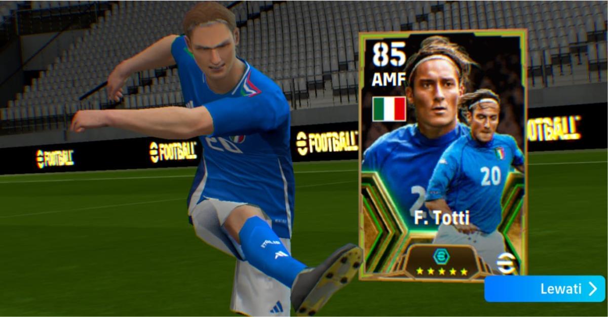 Racikan Francesco Totti Epic Italia eFootball 2024