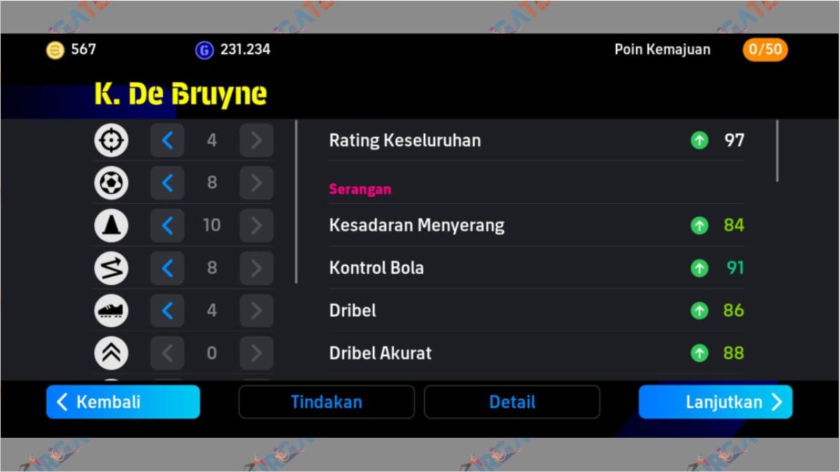 2 Racikan Kevin de Bruyne 777 Million Download Campaign eFootball 2024