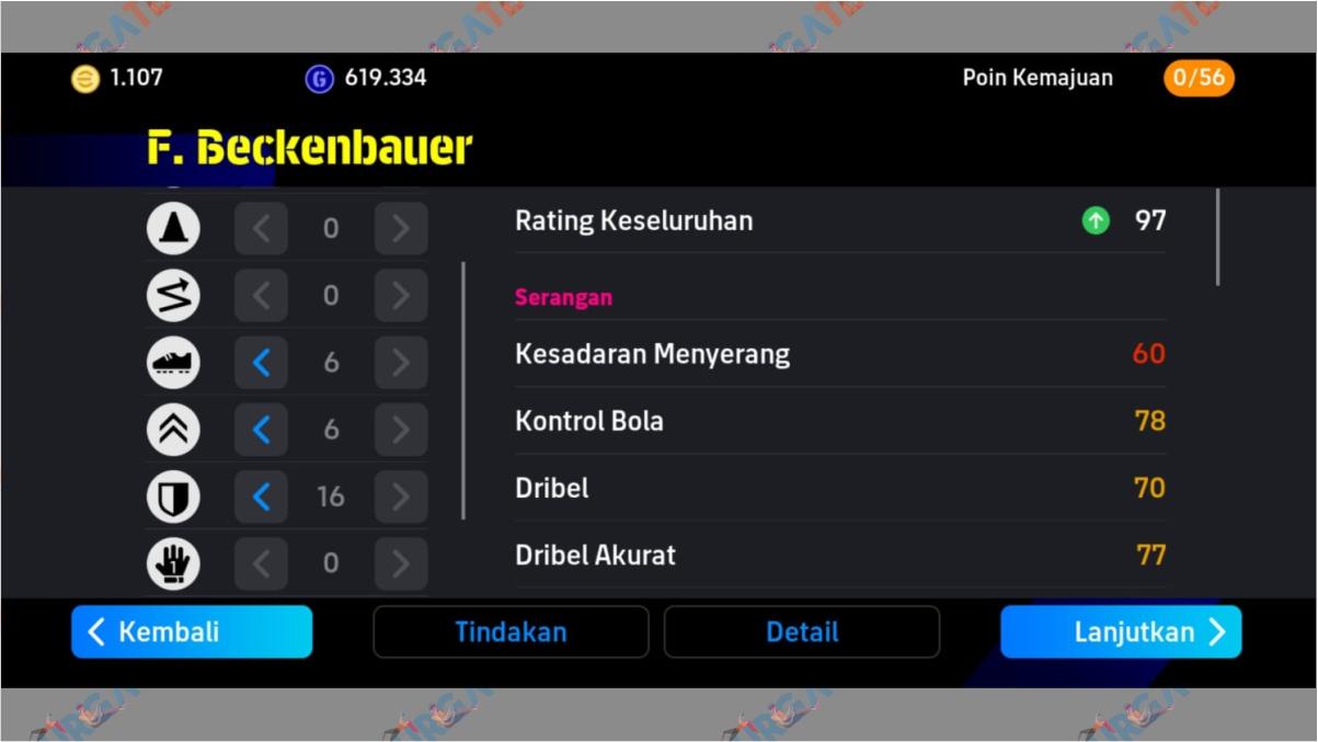 1 Racikan Franz Beckenbauer Epic eFootball 2024