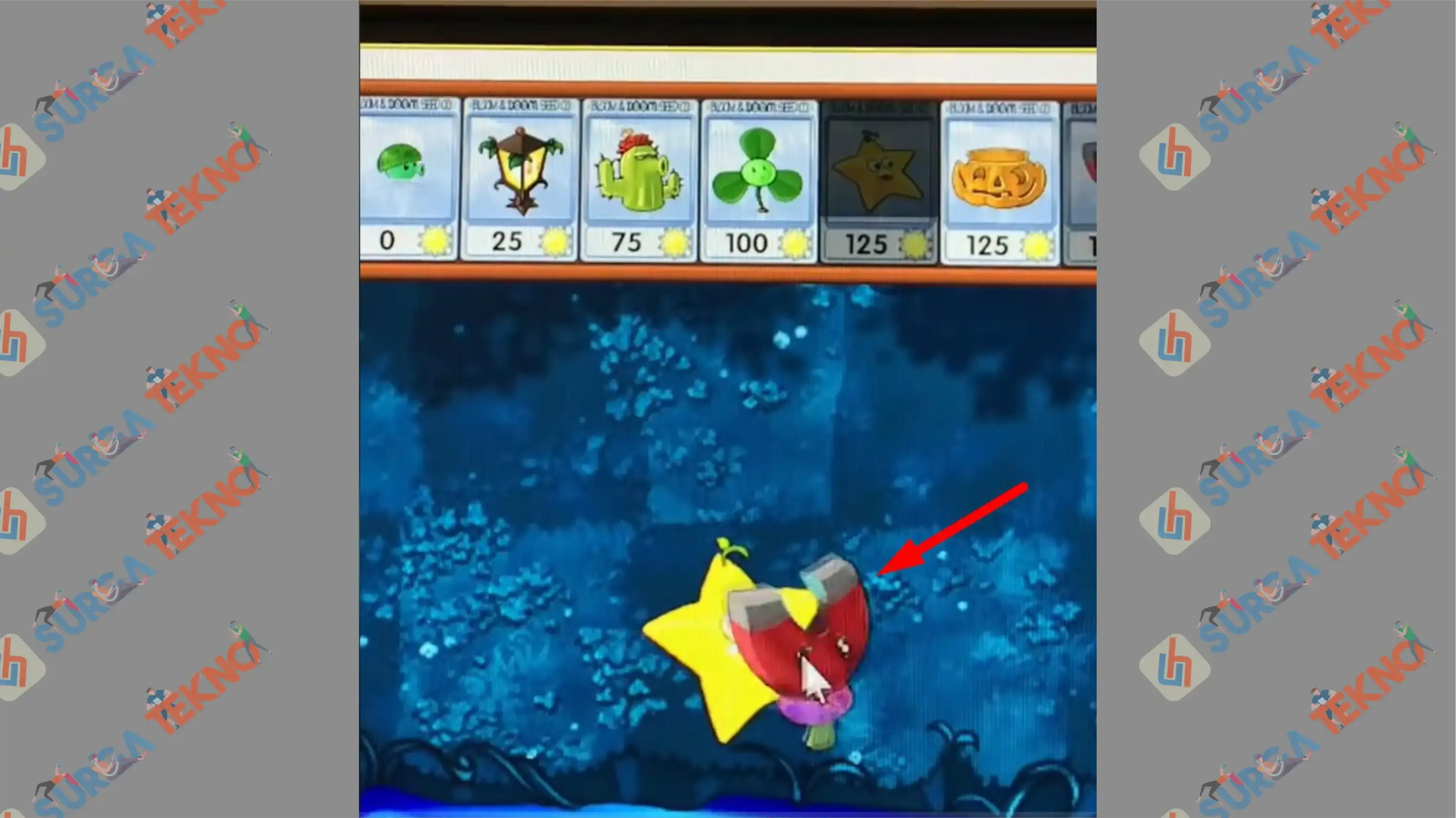 2 Gabungkan dengan Magnet - Cara Membuat King Bintang di Plants vs Zombie Fusion