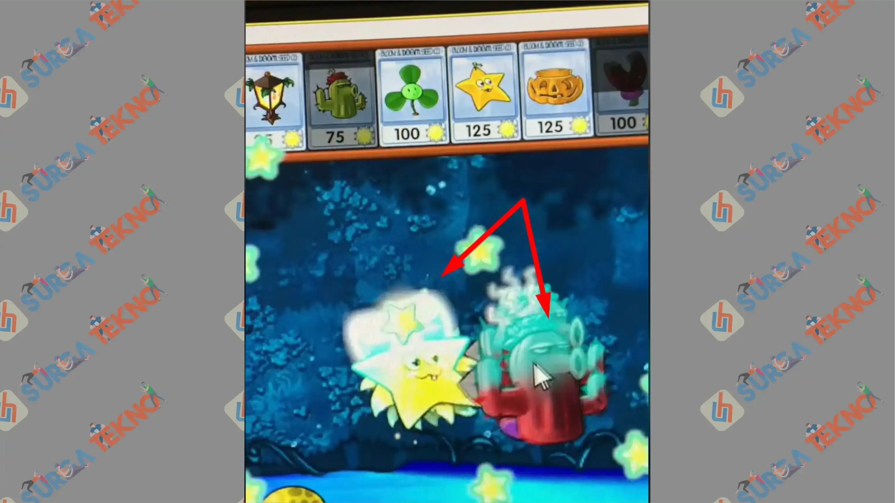 6 Gabungkan Keduanya - Cara Membuat King Bintang di Plants vs Zombie Fusion