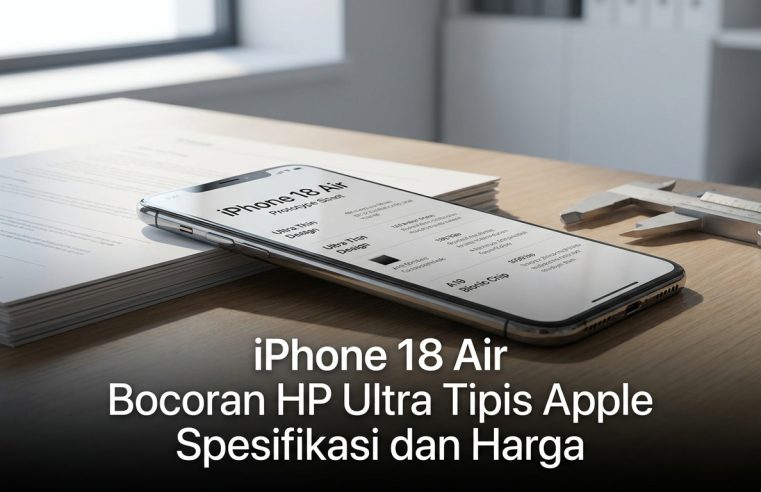 iPhone 18 Air Bocoran HP Ultra Tipis Apple Spesifikasi dan Harga